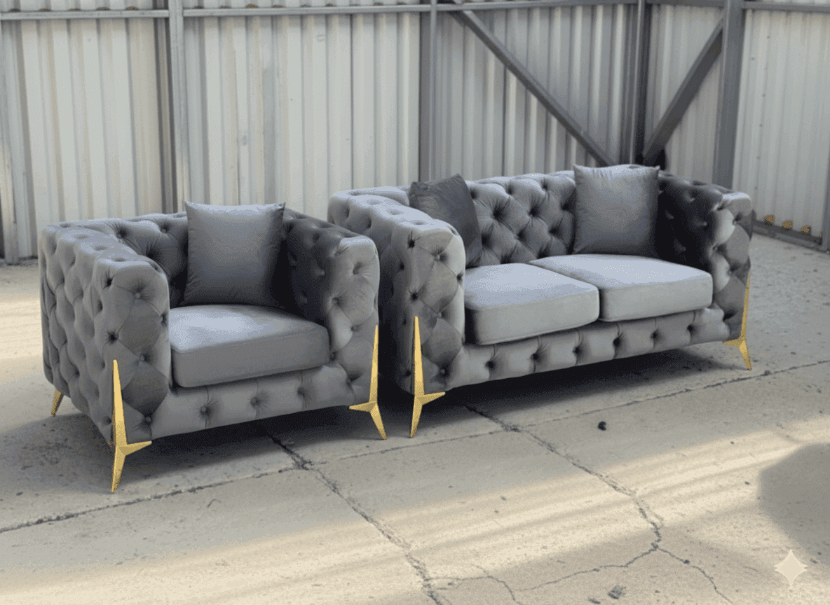 Paris Sofa UK - Side view of premium sofas from CESS Furniture UK